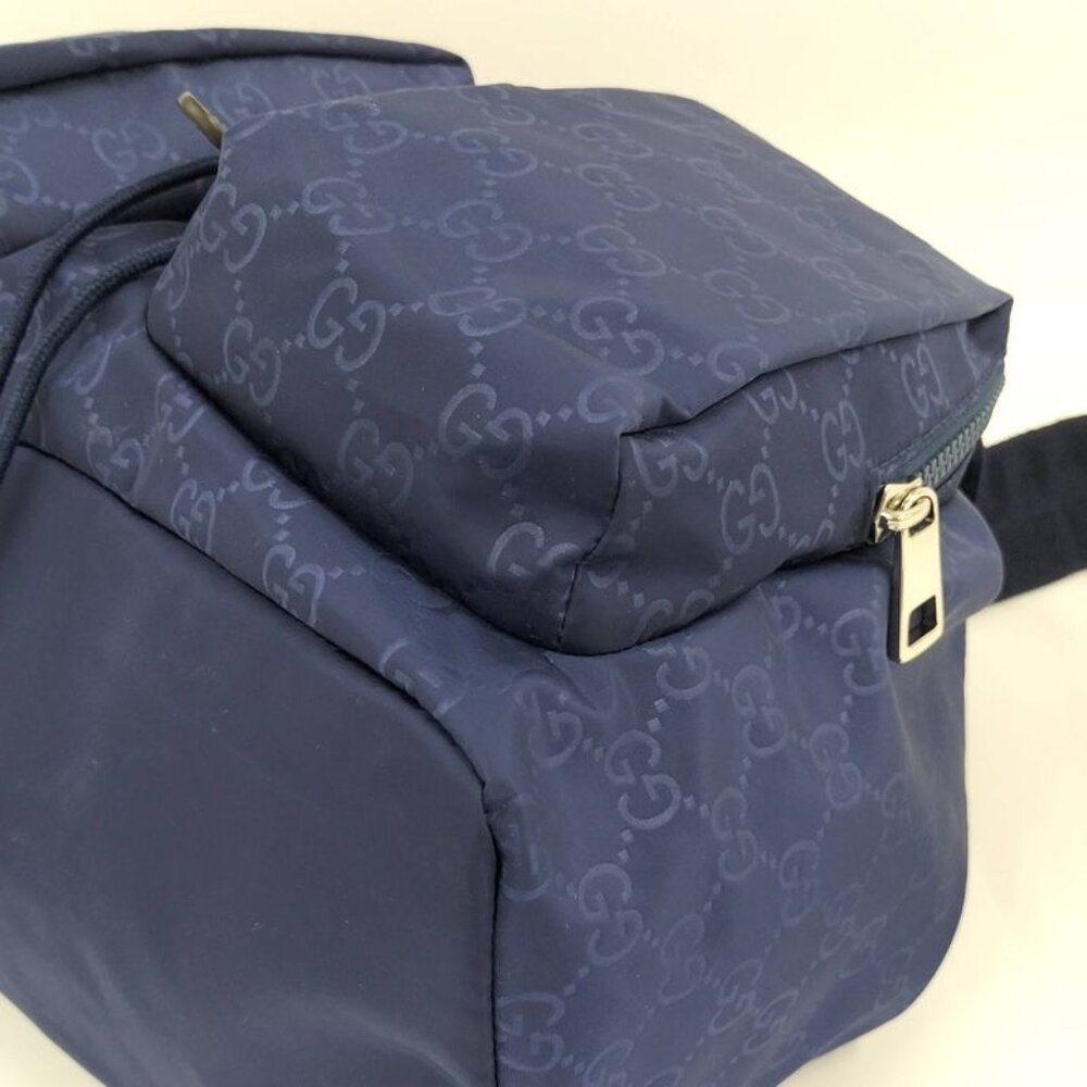Gucci Backpack Backpack Nylon Blue - image 3